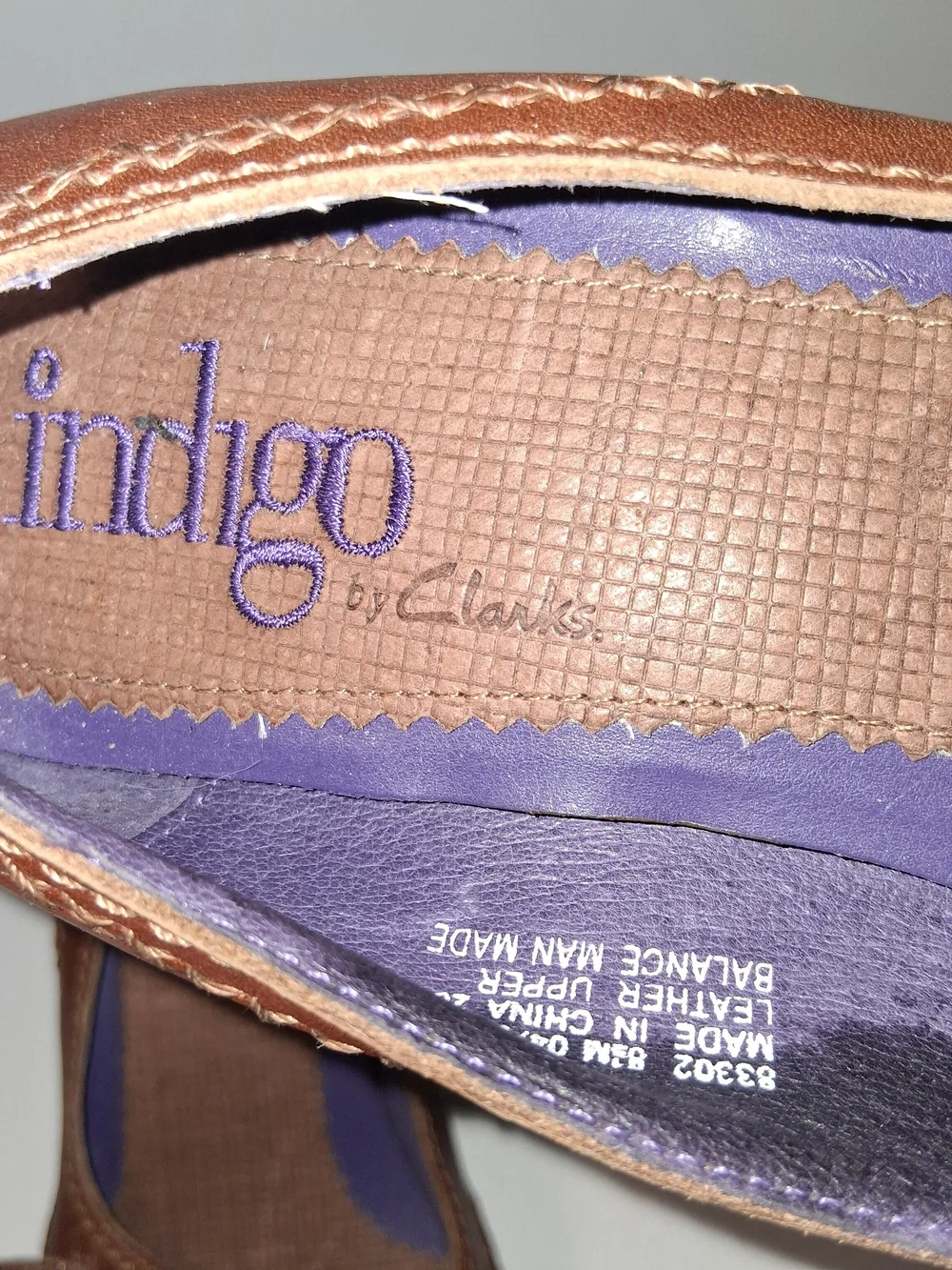 Indigo by Clarks Women's Brown Leather Heels, Like New, Womens Size 8.5 M